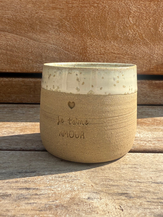 Tasse expresso "je t'aime  AMOUR"